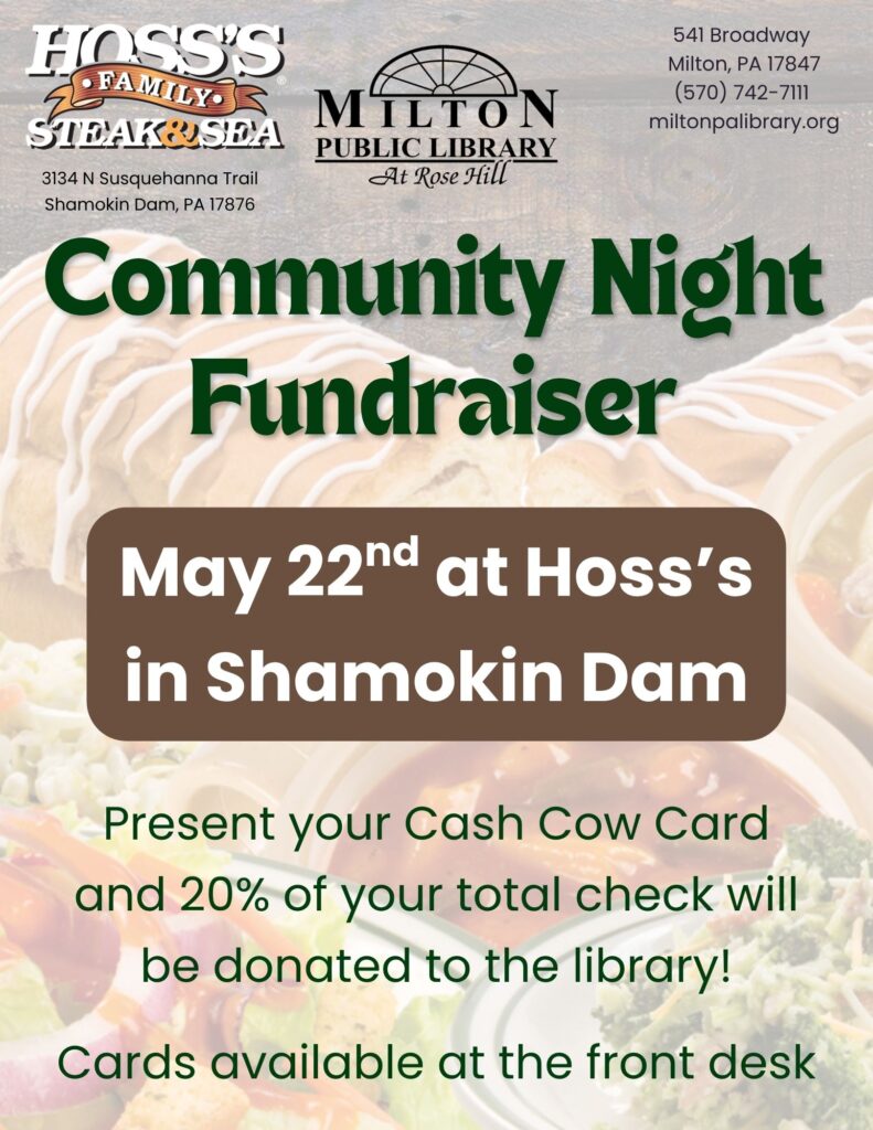 Community Night Fundraiser at Hoss\'s in Shamokin Dam
