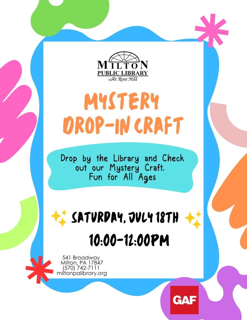 Mystery Drop-In Craft