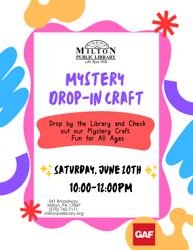 Mystery Drop-In Craft