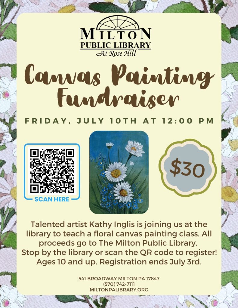 Canvas Painting Fundraiser: Daisies