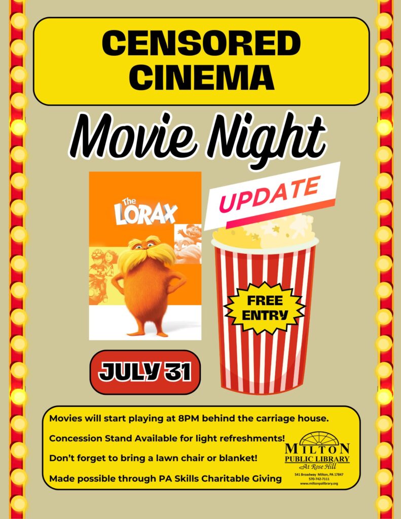 Censored Cinema Movie Night: The Lorax
