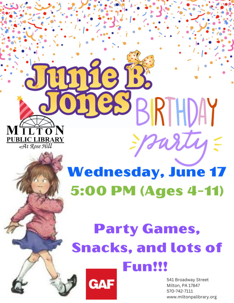 Junie B. Jones Birthday Party