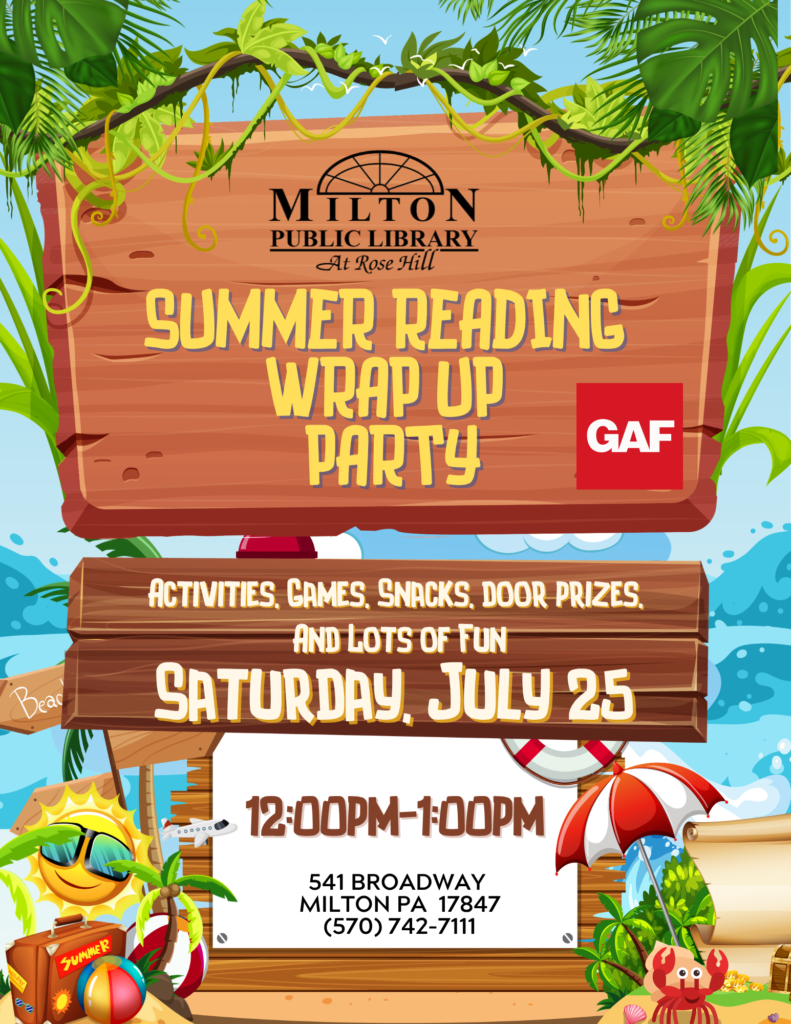 Summer Reading Wrap Up Party