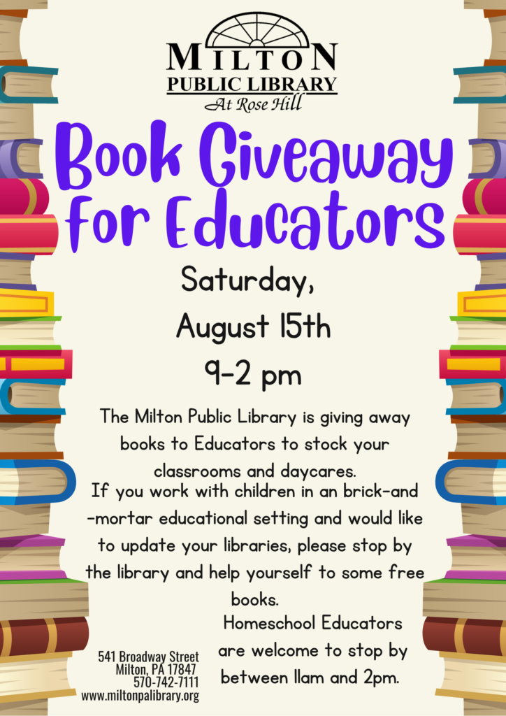 Book Giveaway for Educators
