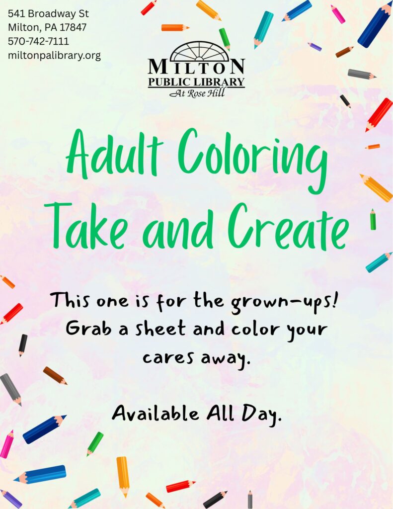 Adult Coloring Take and Create
