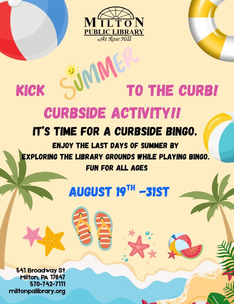 Kick Summer to the Curb! Curbside Activity.