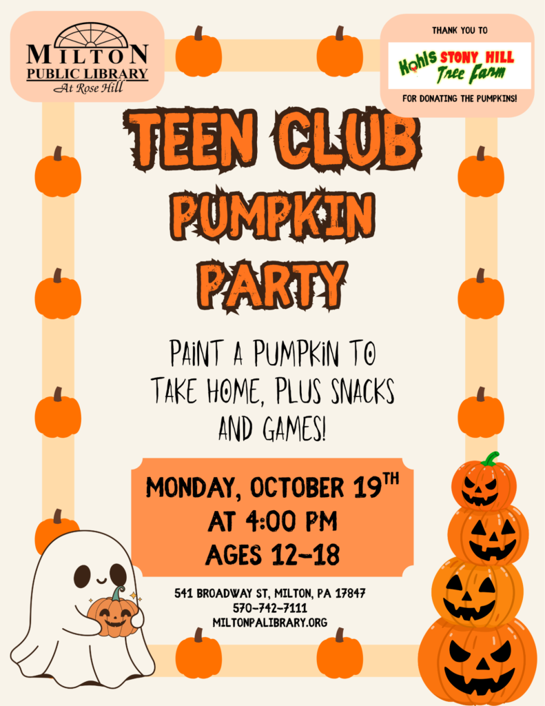 Teen Club Pumpkin Party