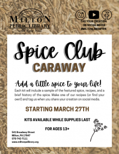 spice club - caraway