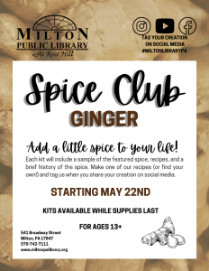 spice club - ginger