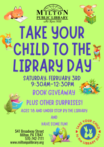 take your child to the library day event